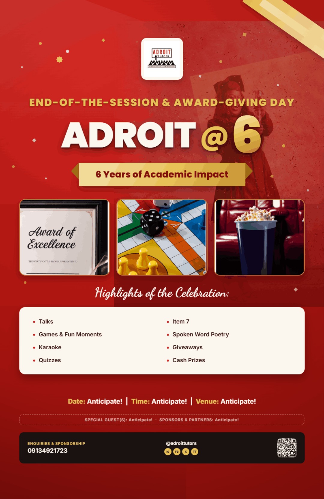 Adroit @ 6 — End of the Session & Award-Giving Day
